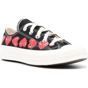 Comme des Garçons, Schoenen, Dames, Zwart, 43 EU, Zwarte Chuck Taylor Low-Top Sneakers