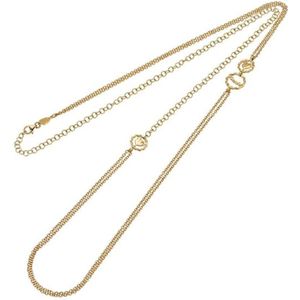 Chantecler, Gele Gouden Ketting - Accessoires Geel, Dames, Maat:ONE Size