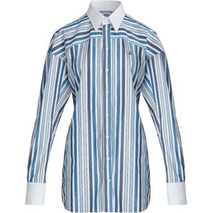Vivienne Westwood, Blouses & Shirts, Dames, Veelkleurig, S, Gestreept Voetbalshirt - Multicolor