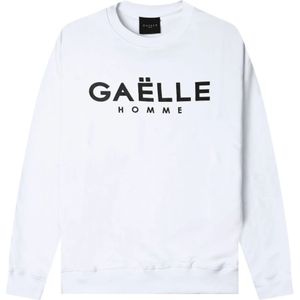 Gaëlle Paris, Sweatshirts & Hoodies, Heren, Wit, M, Heren Wit Sweatshirt Gaab Model