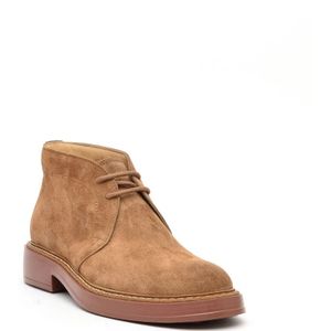 Tod's, Schoenen, Heren, Bruin, 43 1/2 EU, Suède, Bruine Suède Chukka Laars