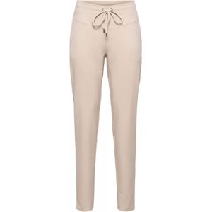 &Co Woman, Stijlvolle Twill Broek met Unieke Details Beige, Dames, Maat:2XL