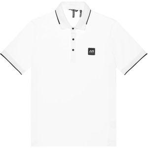 Antony Morato, Tops, Heren, Wit, M, Katoen, Mercerized Pique Polo Shirt