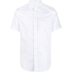 Etro, Overhemden, Heren, Wit, 5Xl, Katoen, Short Sleeve Shirts