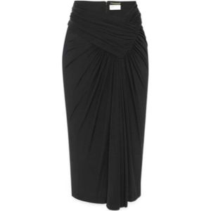 Saint Laurent, Rokken, Dames, Zwart, M, Midi Skirts