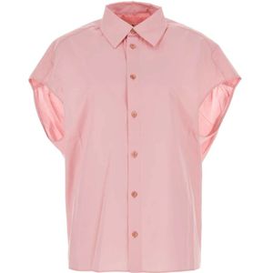 Marni, Blouses & Shirts, Dames, Roze, S, Roze Poplin Overhemd - Stijlvol en Trendy