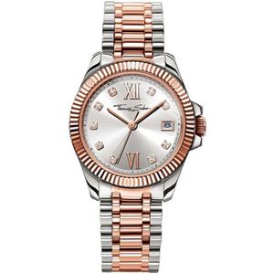 Thomas Sabo, Accessoires, Dames, Geel, ONE Size, Zilveren Stalen Dames Quartz Horloge