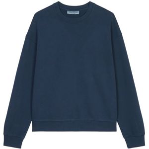 Marc O'Polo, Sweatshirts & Hoodies, Dames, Blauw, XS, Katoen, Oversized sweatshirt