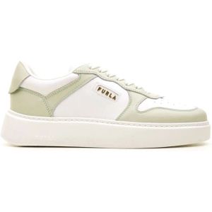 Furla, Schoenen, Dames, Wit, 36 EU, Witte Lage Sportieve Sneakers