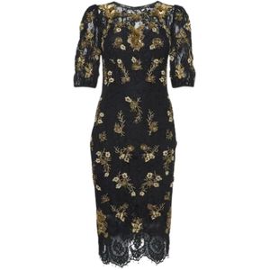 Dolce & Gabbana Pre-owned, Pre-owned, Dames, Veelkleurig, S, Pre-owned Lace dresses