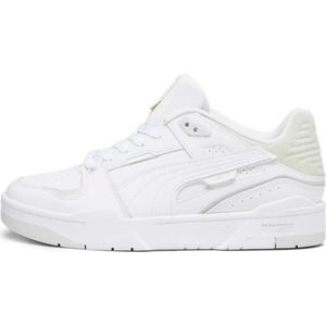 Puma, Witte Veer Slipstream Basketbalschoenen Wit, Heren, Maat:46 EU