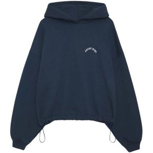 Anine Bing, Sweatshirts & Hoodies, Dames, Blauw, XS, Katoen, Navy Lucy Hoodie