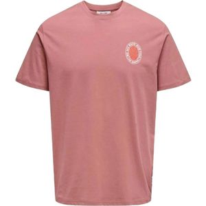 Only & Sons, Tops, Dames, Roze, 2Xl, T-shirt