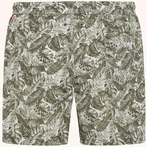 Kiton, Badkleding, Heren, Groen, S, Polyester, Groene Bloemen Zwemboxershort