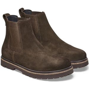 Birkenstock, Schoenen, Heren, Bruin, 43 EU, Leer, Chelsea Boots met Kurkelementen