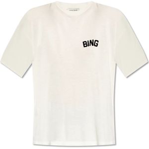 Anine Bing, Tops, Dames, Wit, M, Louis T-shirt