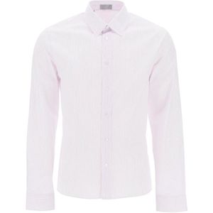 Dior, Klassieke Witte Button-Up Shirt Veelkleurig, Heren, Maat:L