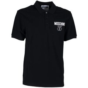 Moschino, Polo Shirts Zwart, Heren, Maat:M