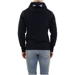 C.p. Company, Sweatshirts & Hoodies, Heren, Zwart, XL, Zip-through Sweatshirt voor Heren