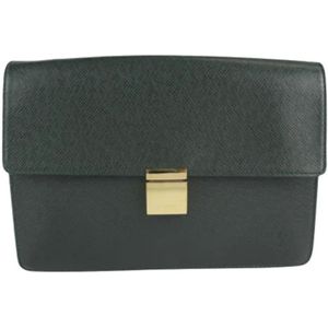 Louis Vuitton Vintage, Tweedehands leren portemonnees Groen, Dames, Maat:ONE Size