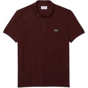 Lacoste, Slim Fit Polo Shirt, Stijl ID: L1212-Bzd Paars, Heren, Maat:S