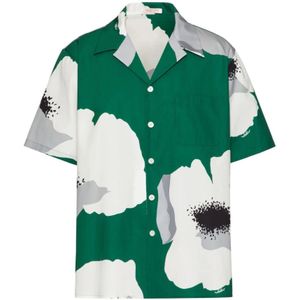 Valentino Garavani, Overhemden, Heren, Veelkleurig, L, Groene Overhemden voor Mannen