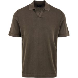 Drumohr, Bruine Polo Shirt voor Heren Bruin, Heren, Maat:2XL