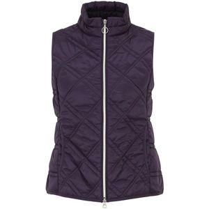 Betty Barclay, Jassen, Dames, Paars, XL, Polyester, Gewatteerd Vest met Rits