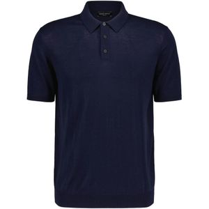 Roberto Collina, Tops, Heren, Blauw, 3Xl, Polo Shirts