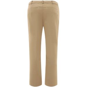 Max Mara, Broeken, Dames, Beige, M, Katoen, Broeken