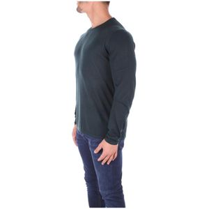 Aspesi, Truien, Heren, Groen, L, Wol, Stijlvolle Pullover van Wol-Zijde Mix