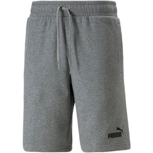 Puma, Grijze Small Logo Jersey Shorts Grijs, Heren, Maat:S