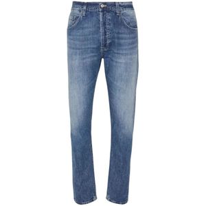 Dondup, Jeans, Heren, Blauw, W30, Blauwe Regular Fit Jeans