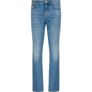 Armani Exchange, Jeans, Heren, Blauw, W33, Denim, Slim-fit Jeans