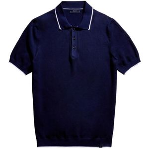 Fay, Polo Shirts Blauw, Heren, Maat:M