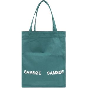 Samsøe Samsøe, Tassen, unisex, Groen, ONE Size, Katoen, Luca shopper tas