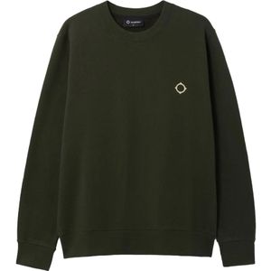 Ma.strum, Sweatshirts & Hoodies, Heren, Groen, 2Xl, Groene Sweaters