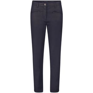 Betty Barclay, Broeken, Dames, Blauw, 4Xl, Slim Fit Broek met Ritszakken