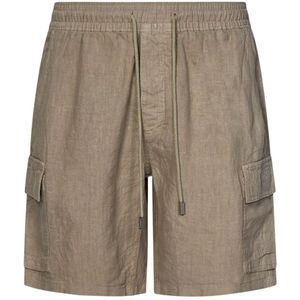 Vilebrequin, Korte broeken, Heren, Beige, S, Linnen, Casual Shorts