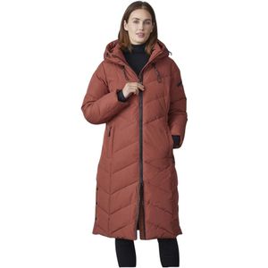 Junge, Mantels, Dames, Bruin, L, Polyester, Gewatteerde Parka Katalin Modern Fit Baksteen