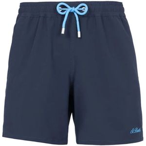 Saint Barth, Badkleding, Heren, Blauw, S, Blauwe Boxershorts voor Mannen
