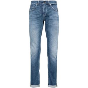 Dondup, Jeans, Heren, Blauw, W33, Denim, 800 BLU 5-Pocket Jeans