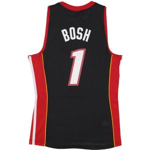 Mitchell & Ness, Sport, Heren, Zwart, S, Polyester, Chris Bosh NBA Basketbal Tanktop