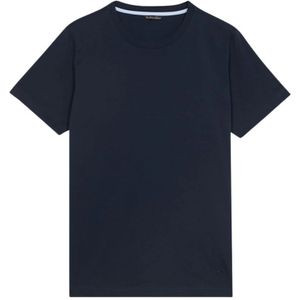 Brooks Brothers, Tops, Heren, Blauw, L, Katoen, Blauw Katoenen Crewneck T-shirt