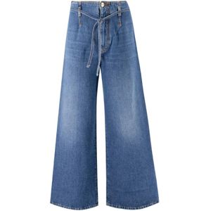 Etro, Jeans, Dames, Blauw, W27, Katoen, Wide Jeans