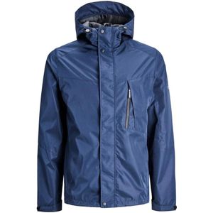 Jack & Jones, Jassen, Heren, Blauw, M, Polyester, Regenjas