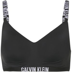Calvin Klein, Intense Power Zwarte Bralette Zwart, Dames, Maat:M