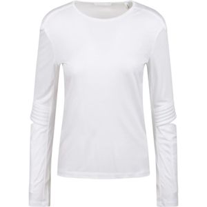 Helmut Lang, Tops, Dames, Wit, M, Polyester, Astro Cut-Out T-shirt