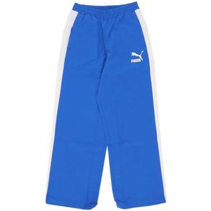 Puma, Oversized Geweven Track Pant Team Royal Blauw, Heren, Maat:XS