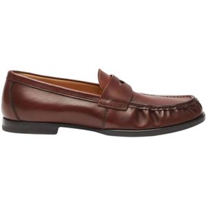 Scarosso, Schoenen, Heren, Bruin, 48 EU, Leer, Handgemaakte Italiaanse loafers voor heren